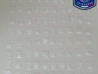 Asegura AEI cien envoltorios con metanfetamina en Parral