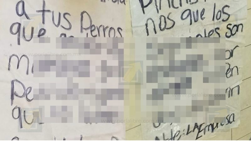 Aparece narcomensaje contra mando policial en la colonia Villas del Real 