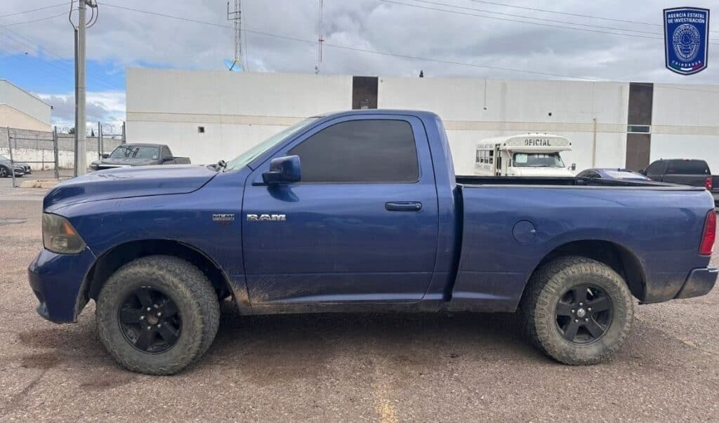 Asegura AEI Occidente dos pick up con reportes de robo