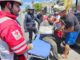 Motociclista resulta lesionado tras choque con automóvil en la avenida Juan Escutia