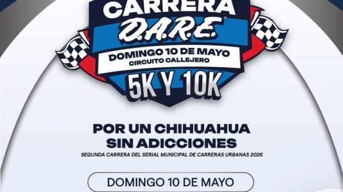 ¡Última llamada! Reitera Policía Municipal invitación a la Primera Carrera DARE 2026