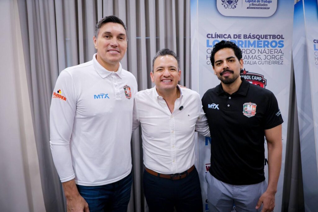 Marco Bonilla, Jorge Gutiérrez y Lalo Nájera llevan la NBA a Chihuahua para las nuevas generaciones
