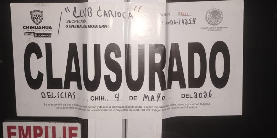 Clausura gobernación estatal 26 establecimientos durante la última semana
