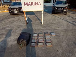 Aseguran 13 paquetes y un bulto de cocaína en costas de Oaxaca