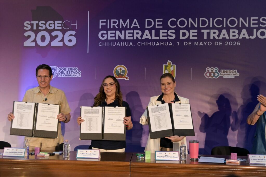 Maru Campos anuncia incremento salarial del 6% por tercer año consecutivo a trabajadores sindicalizados