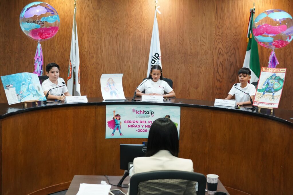 Con sesión del Pleno Infantil 2026, celebra ICHITAIP el Día de la Niñez