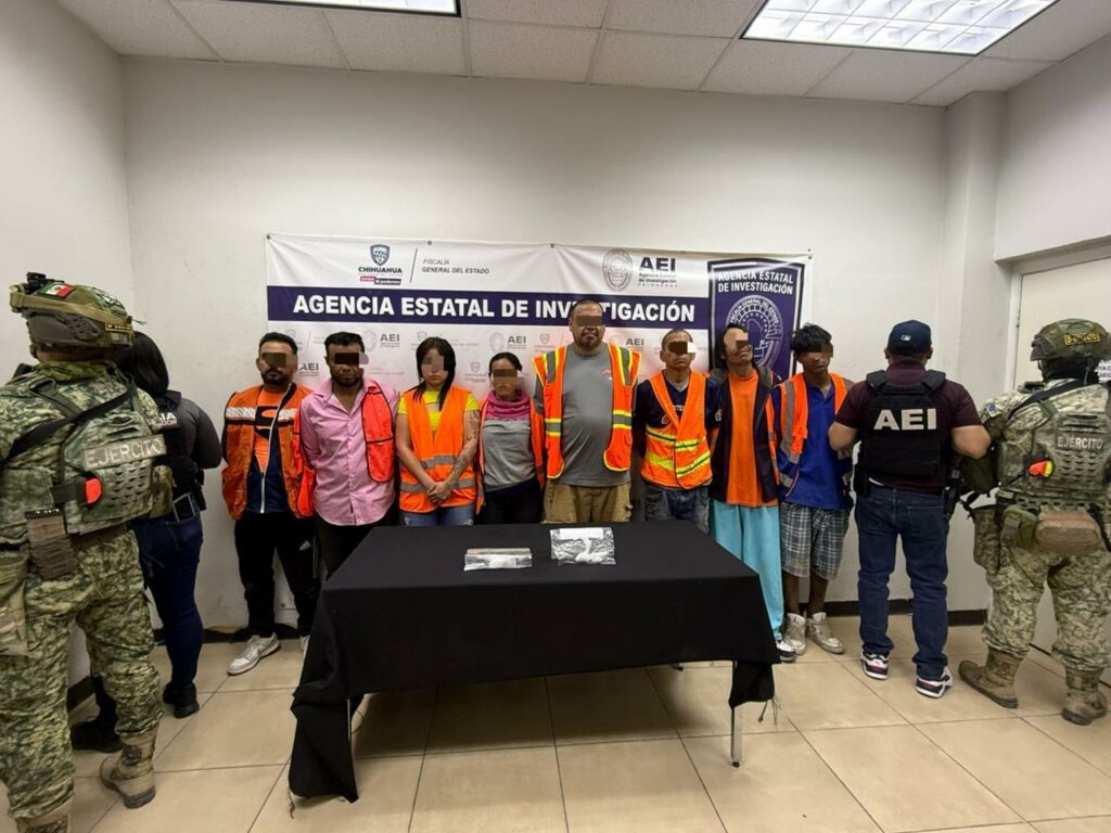 En cateo a ‘picadero’, captura COE a ocho personas en posesión de drogas