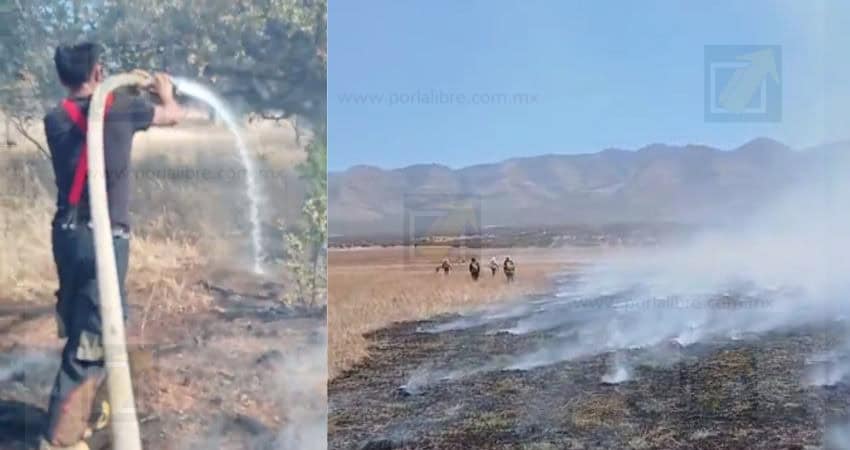 Fuerte incendio moviliza a bomberos y civiles de Buenaventura rumbo a Namiquipa