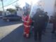 Repartidor de plataforma invade carril y provoca fuerte choque en Deza y Ulloa