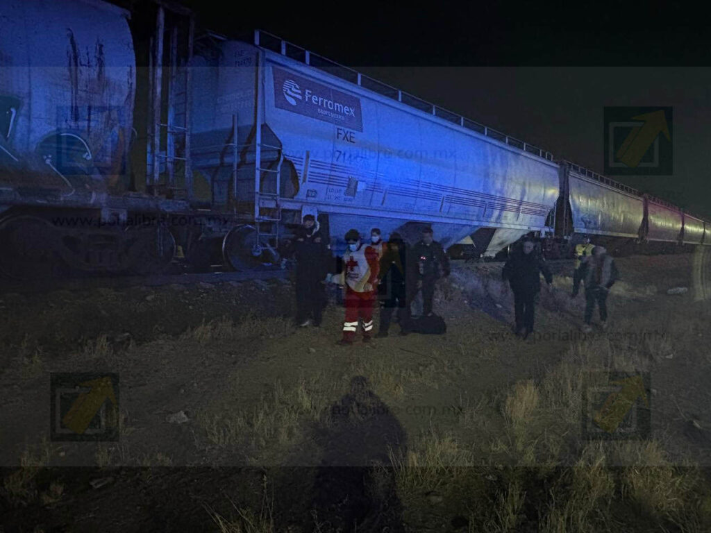 Hombre queda  herido tras ser golpeado por tren de carga